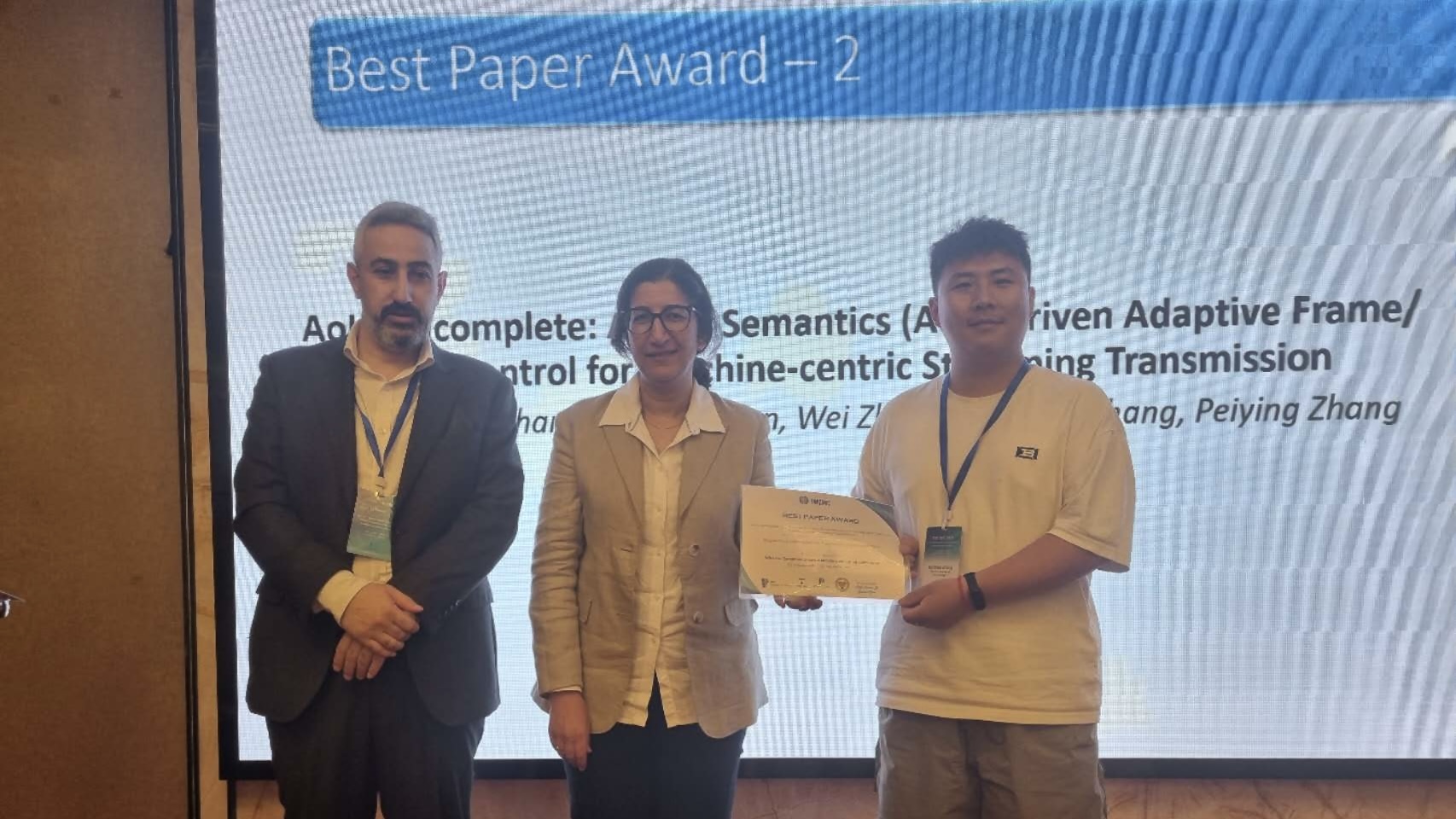Jun. 2026, Ruichao Zhang got IWCMC Best Paper Award